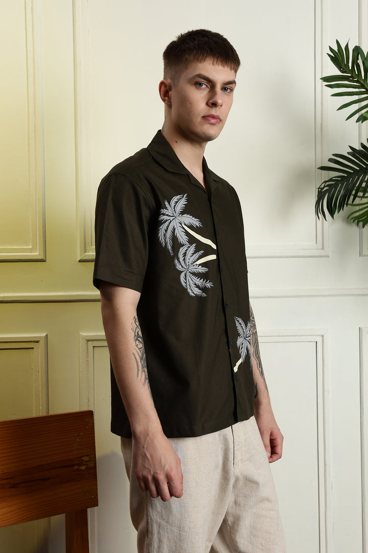 Palm Tree Cuban Shirt