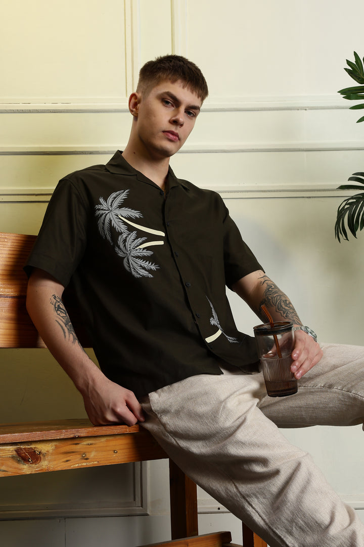 Palm Tree Cuban Shirt