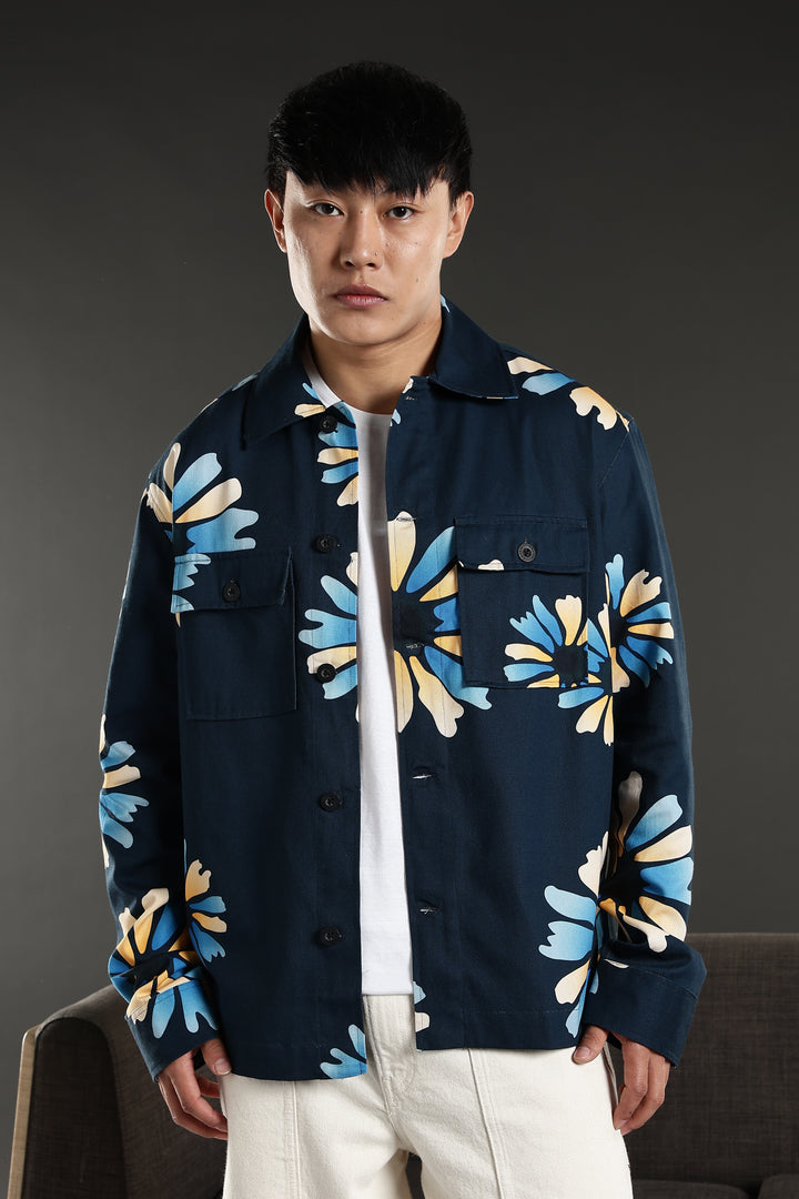 Turquoise Flower Jacket