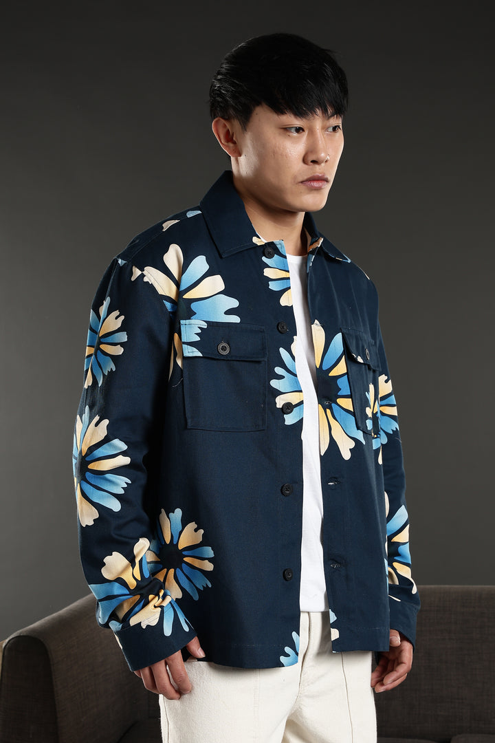 Turquoise Flower Jacket