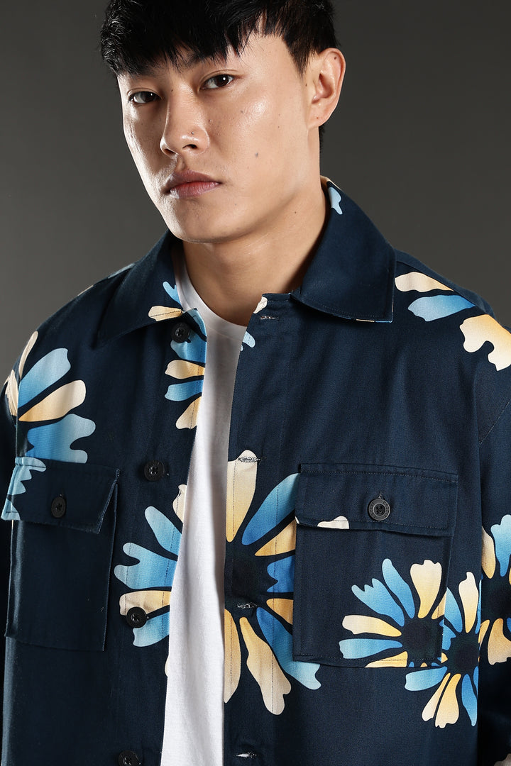 Turquoise Flower Jacket