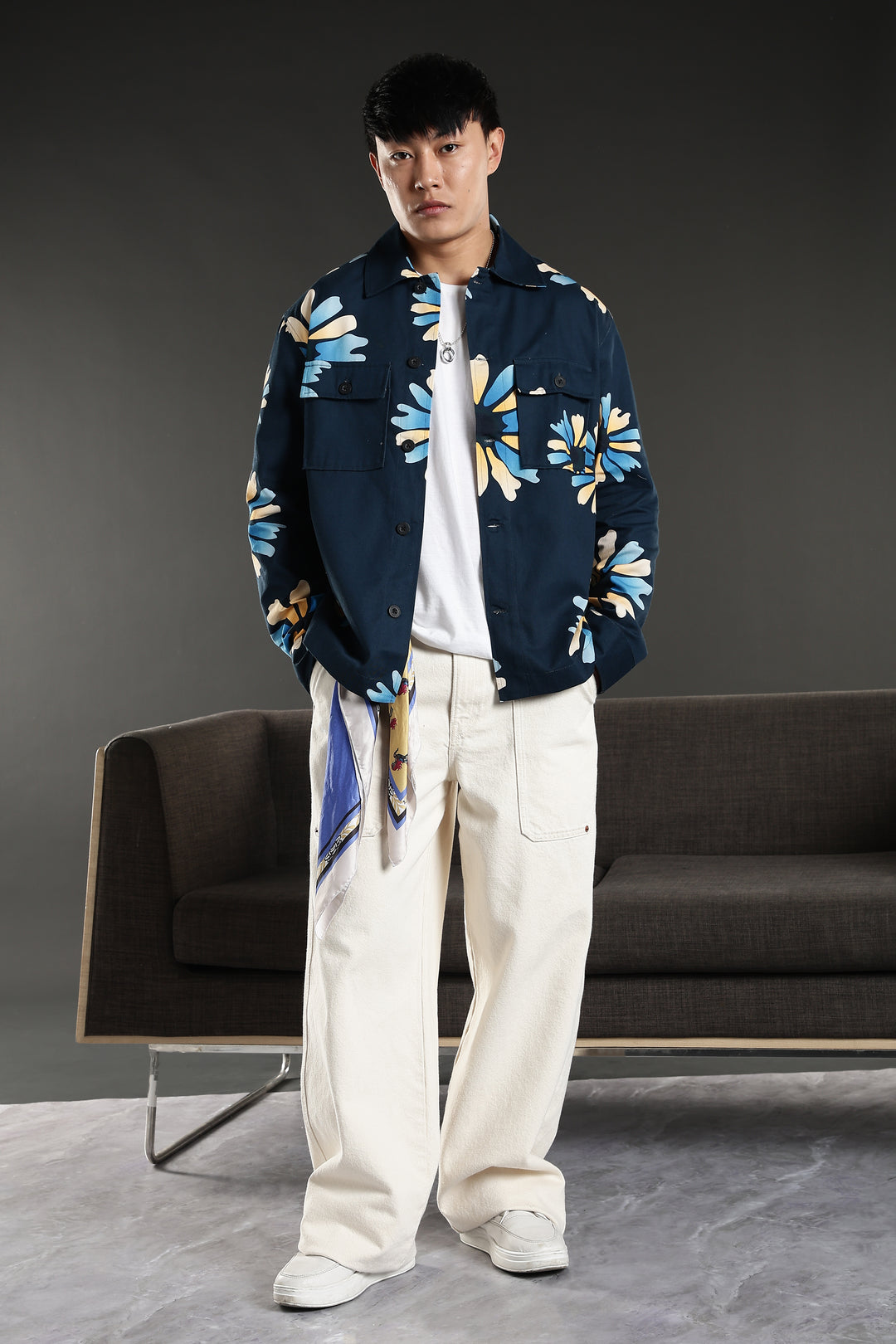 Turquoise Flower Jacket