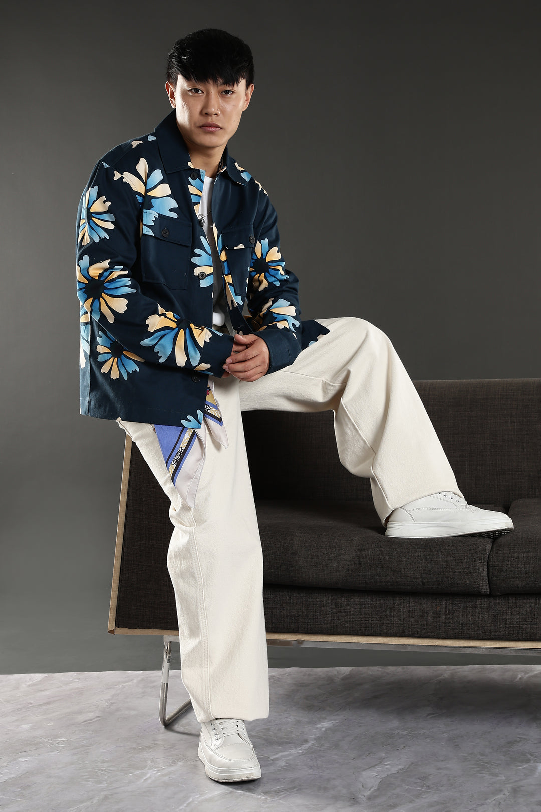 Turquoise Flower Jacket