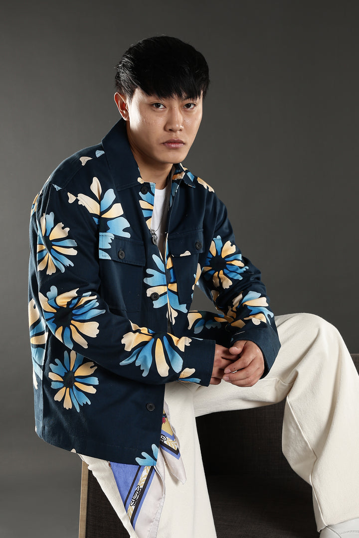 Turquoise Flower Jacket