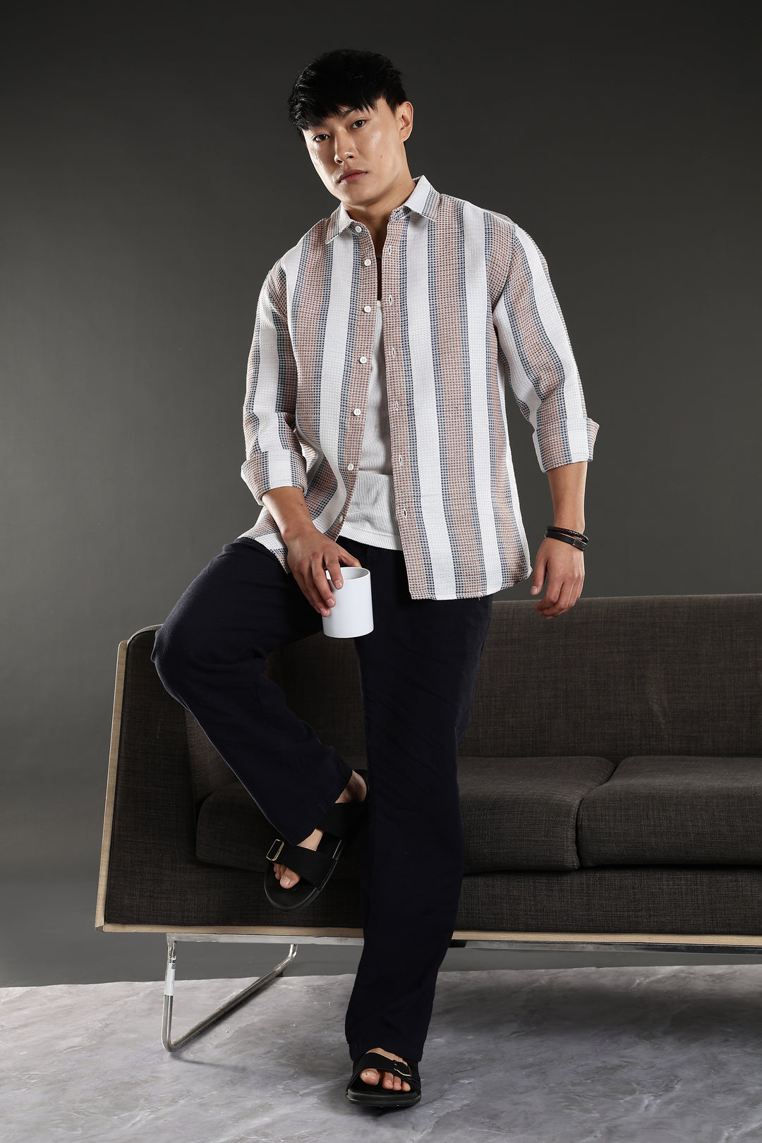 Stripes: Classic Textured Fabric shirt