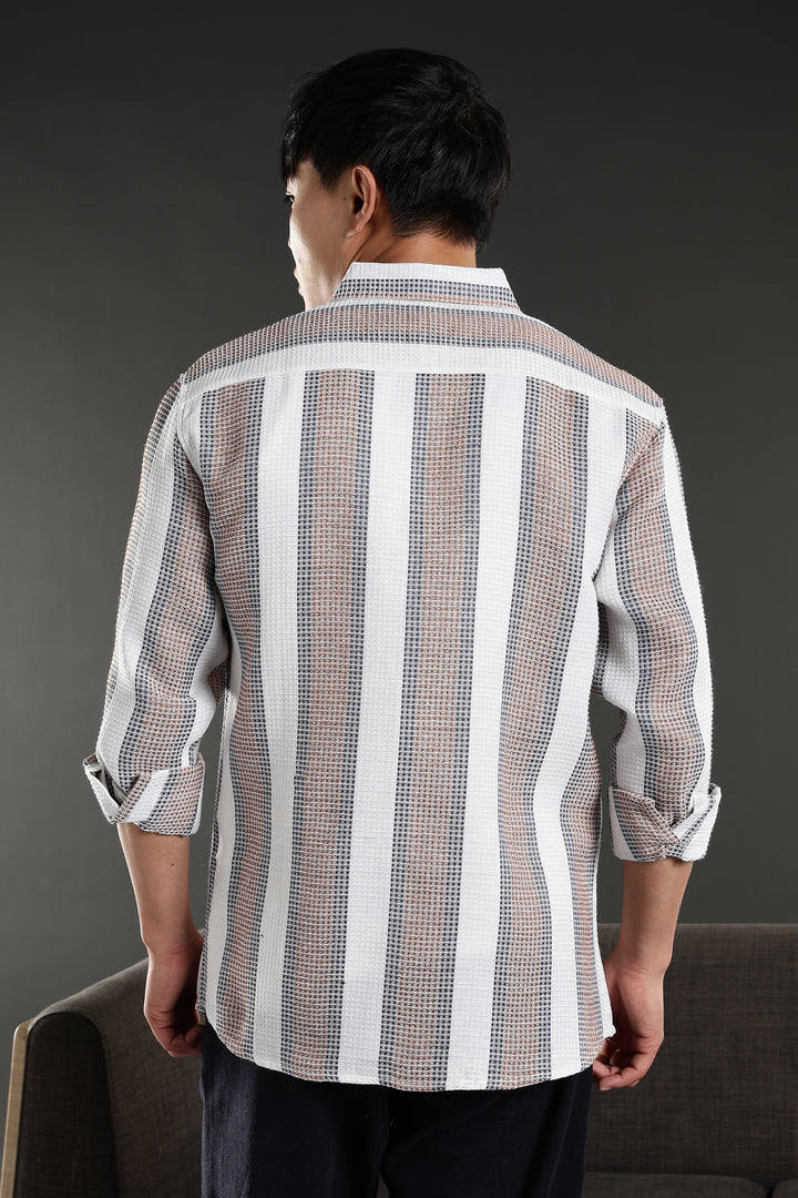 Stripes: Classic Textured Fabric shirt