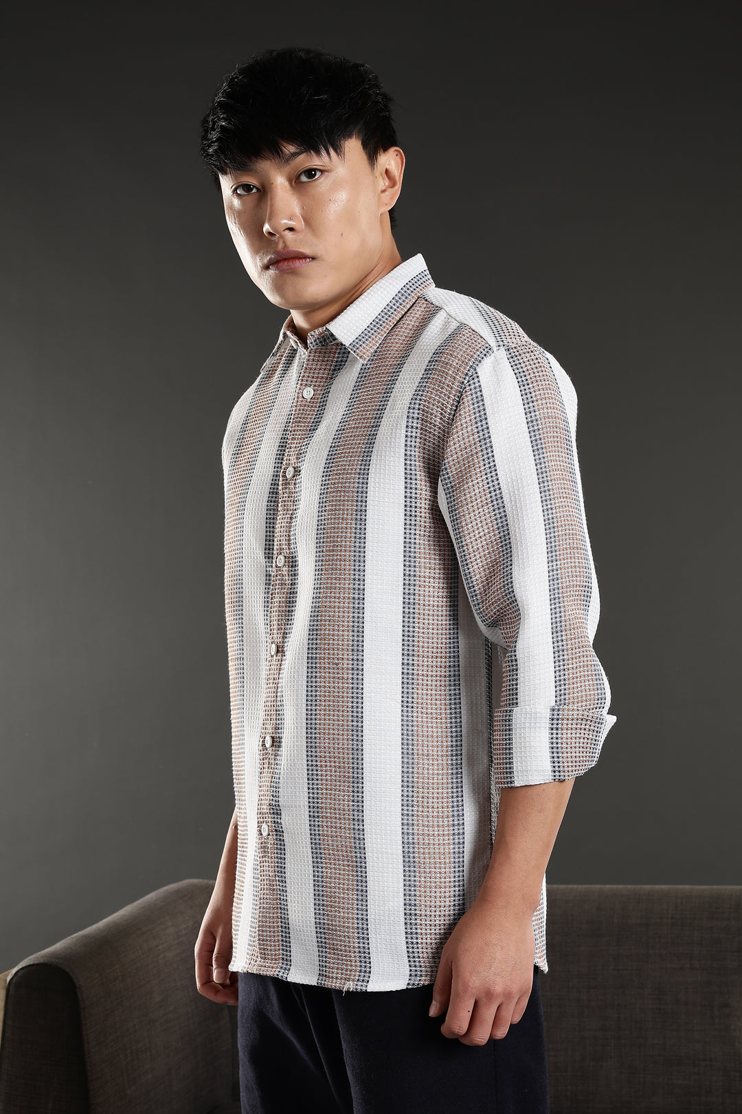 Stripes: Classic Textured Fabric shirt