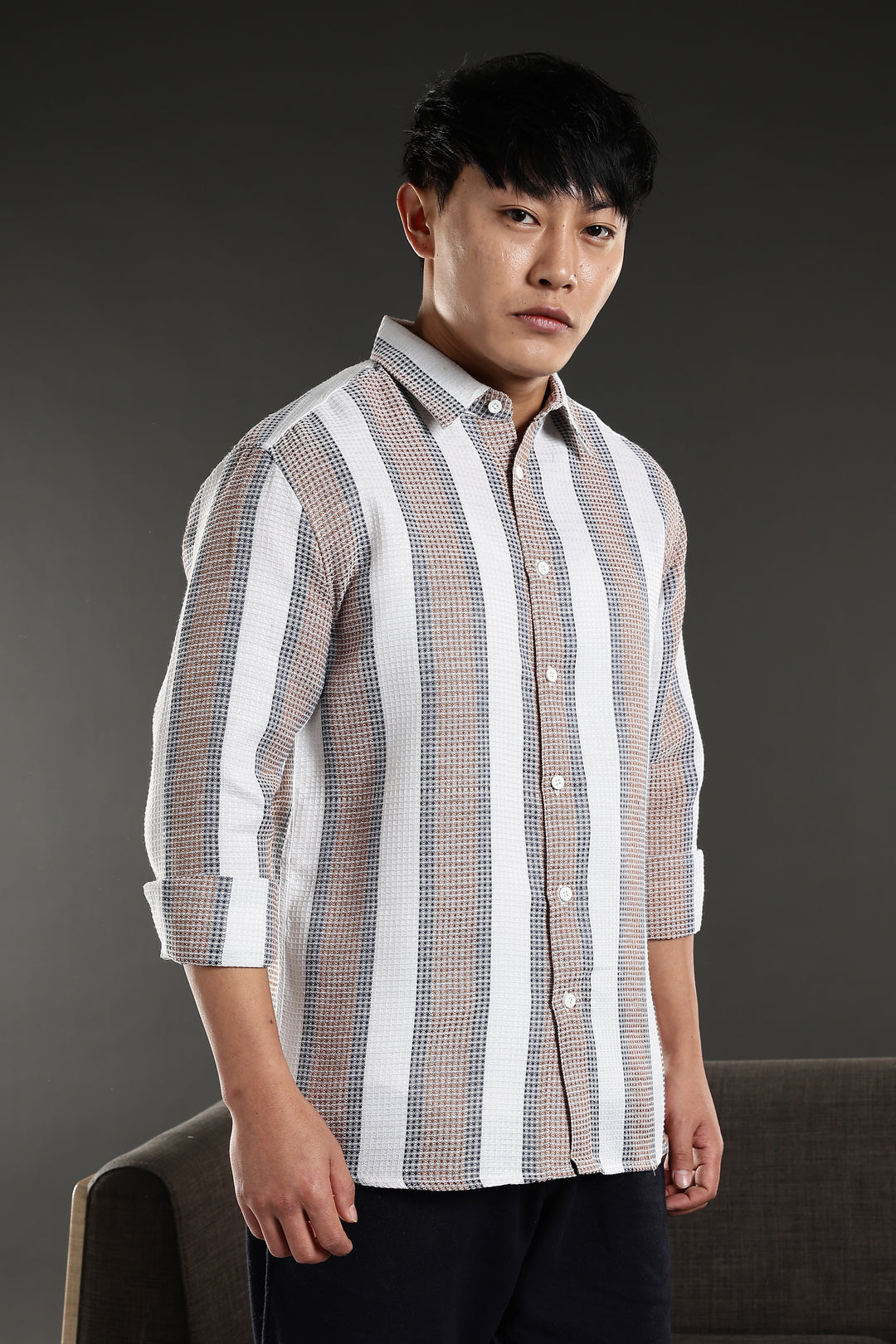 Stripes: Classic Textured Fabric shirt