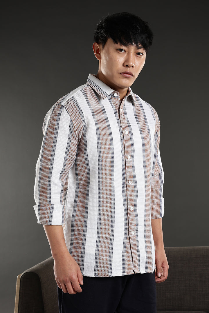 Stripes: Classic Textured Fabric shirt