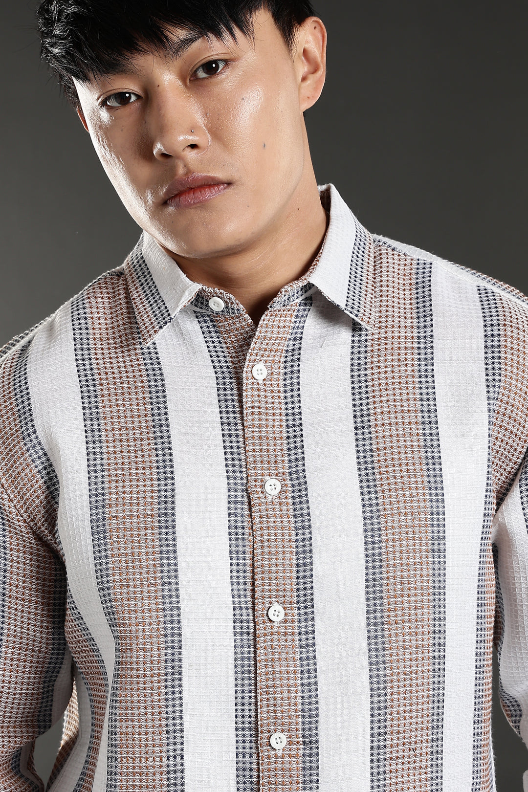 Stripes: Classic Textured Fabric shirt
