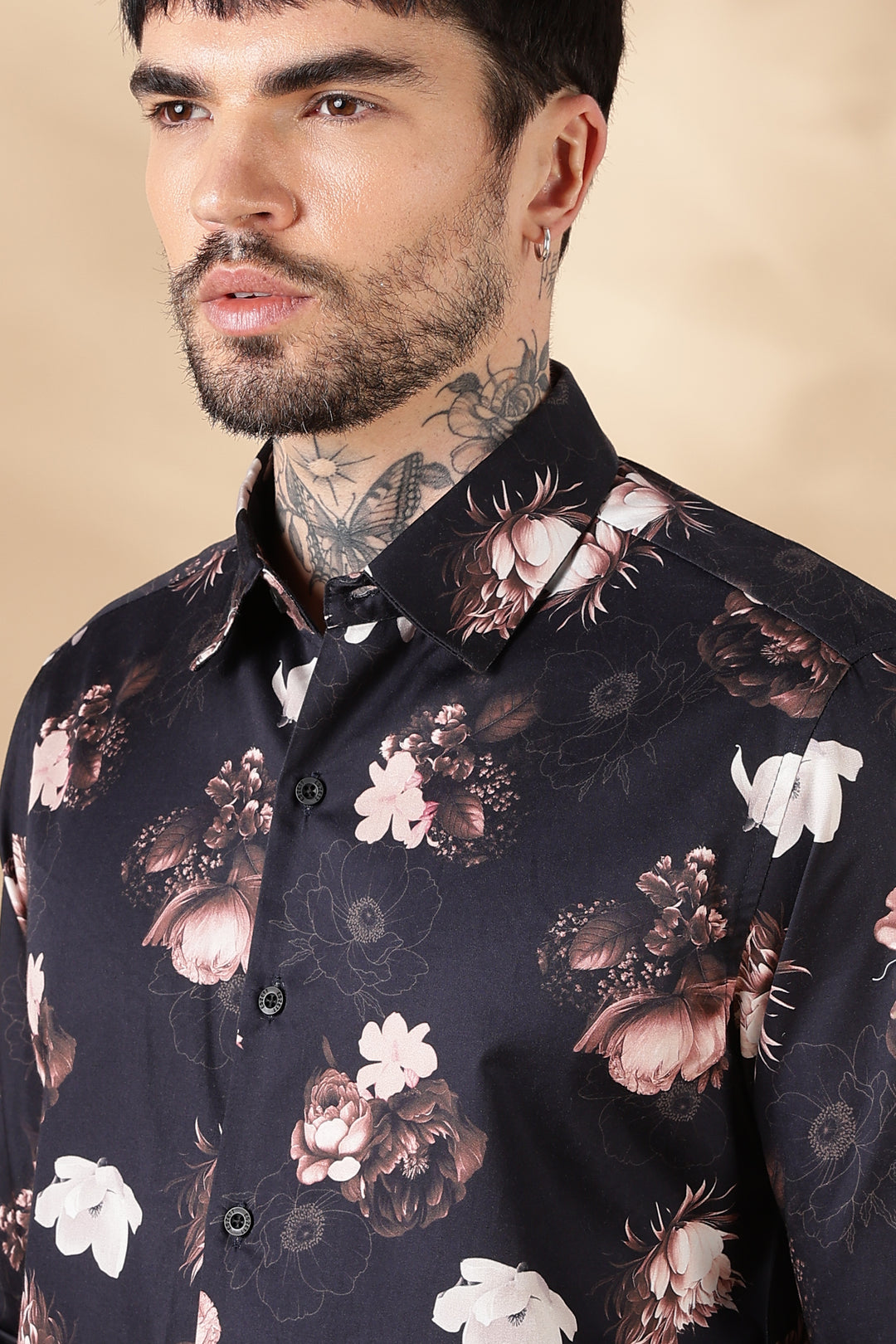 Copper Flower Printed Shirt