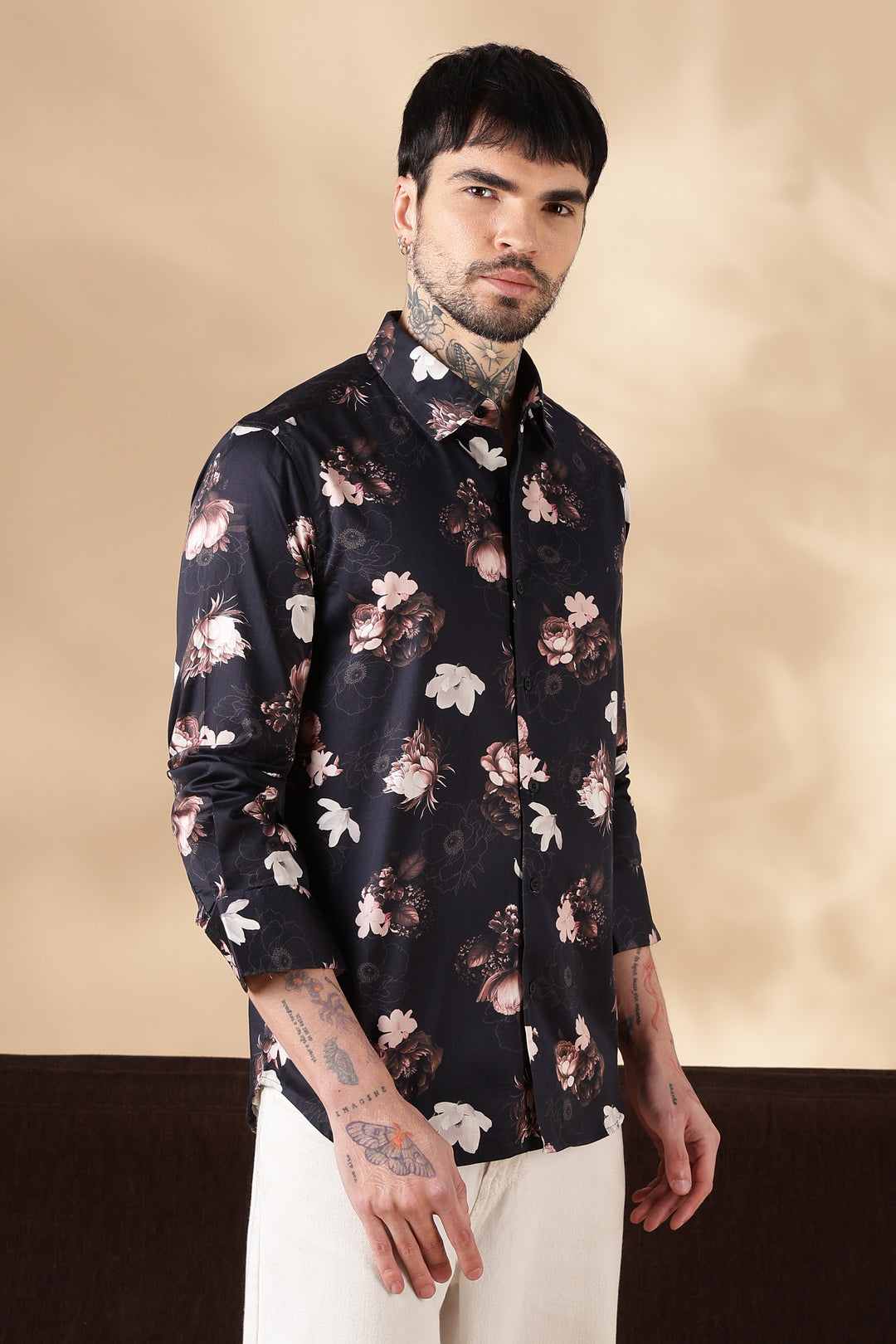 Copper Flower Printed Shirt