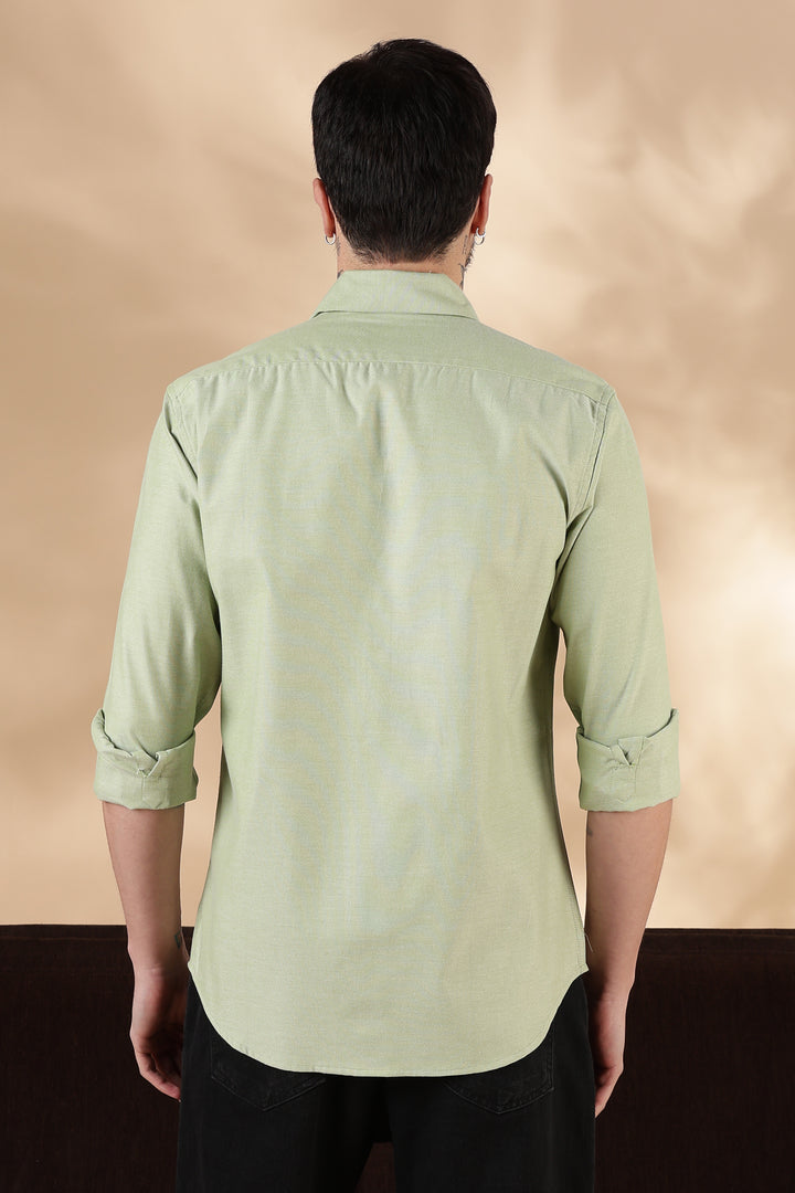 Texas: Embroidery Light Green Shirt