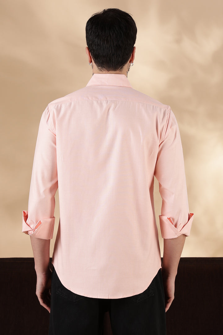 Emerald : Embroidery Pink shirt