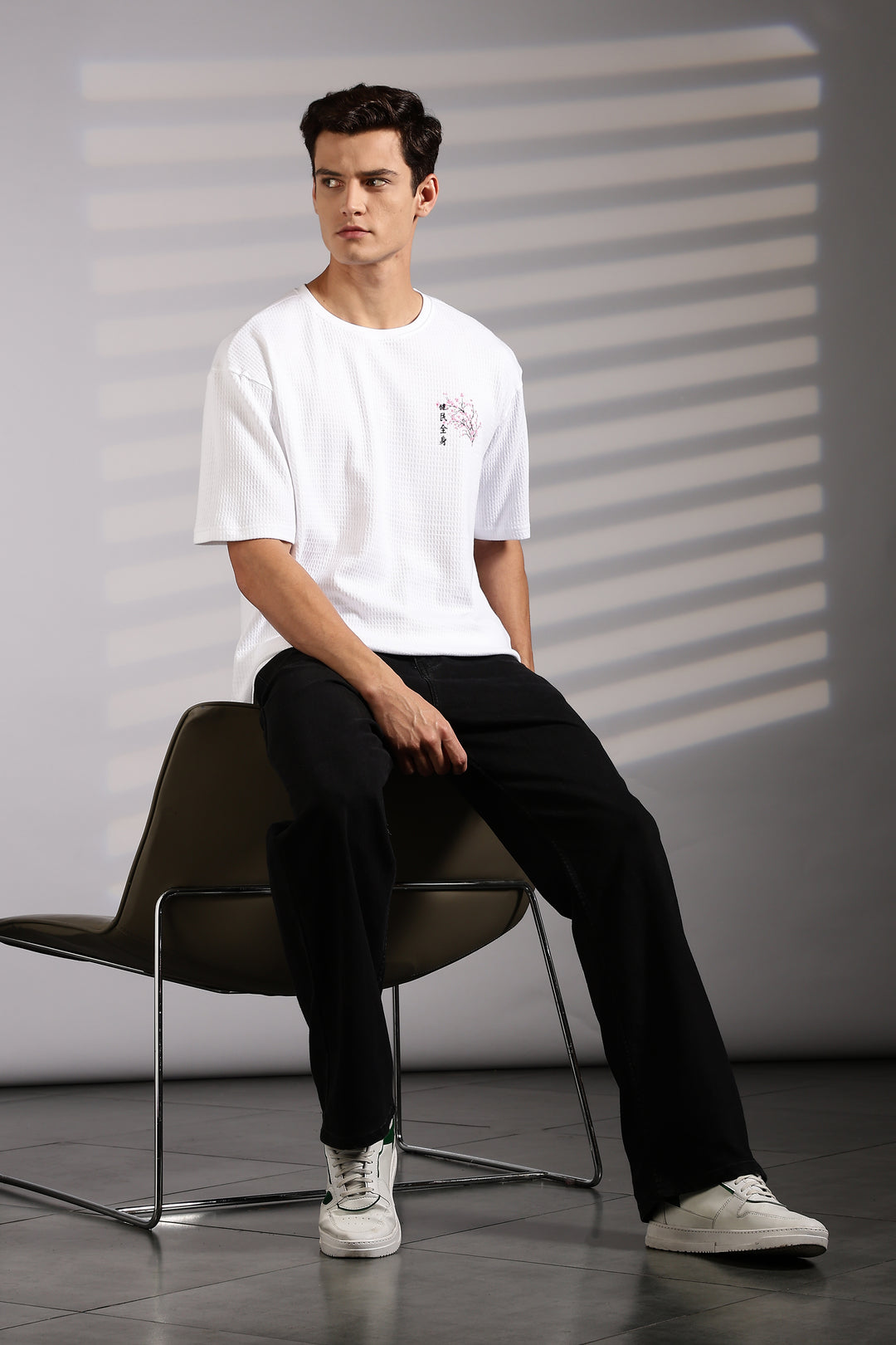 Japanese Blossom White Oversized tshirt