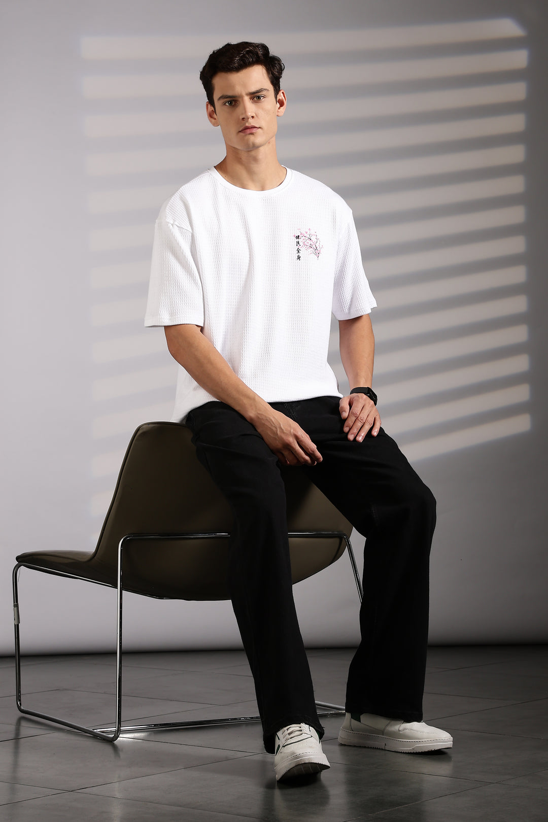 Japanese Blossom White Oversized tshirt