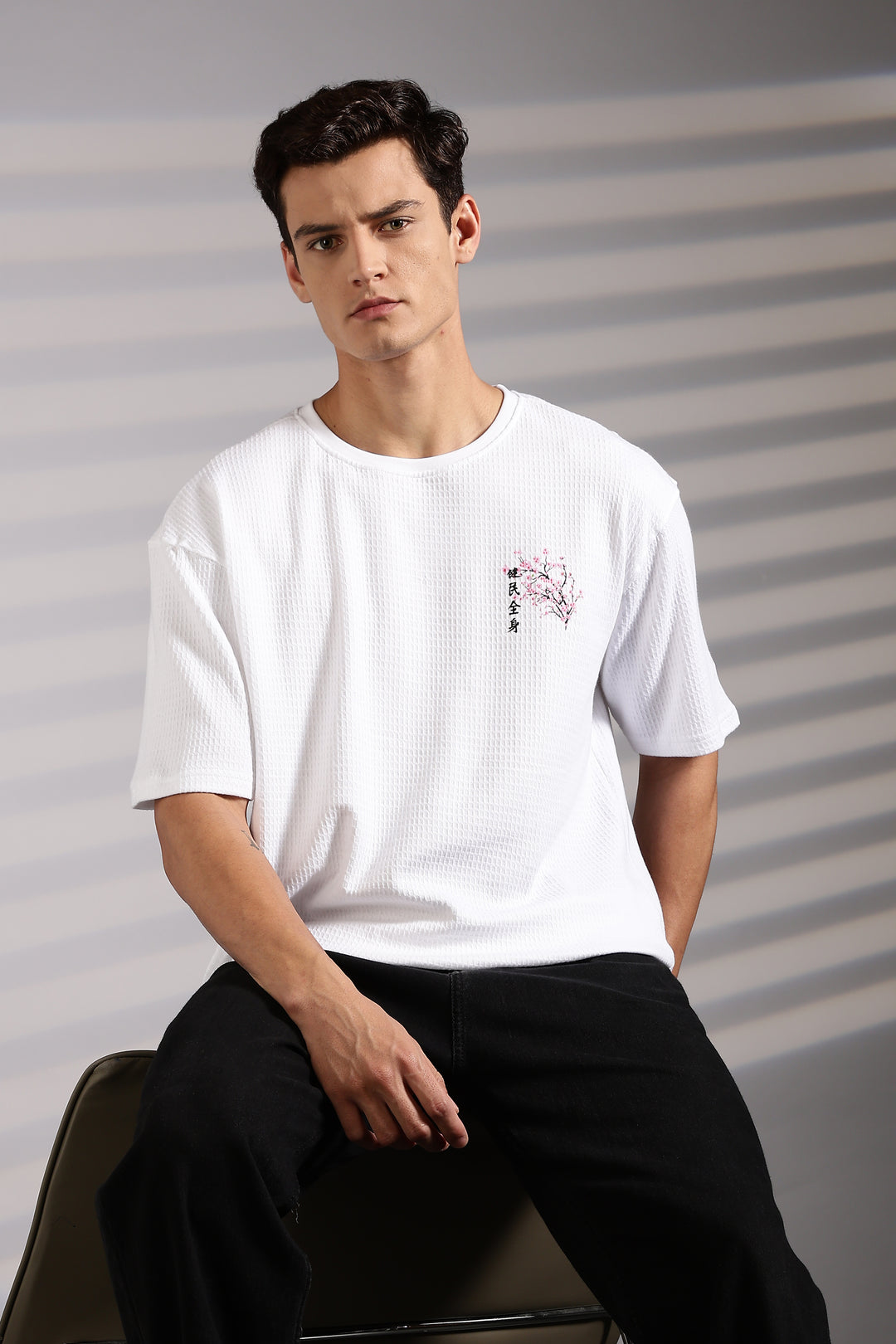 Japanese Blossom White Oversized tshirt