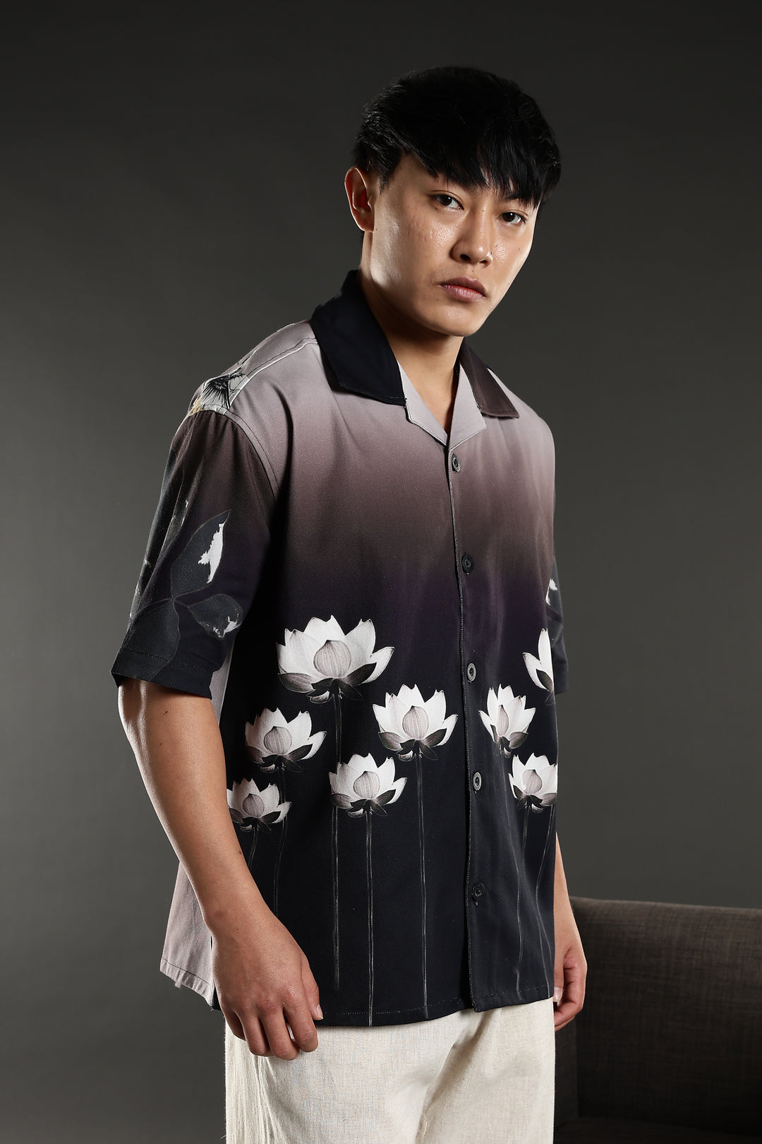 Lotus Gradient Oversized Shirt