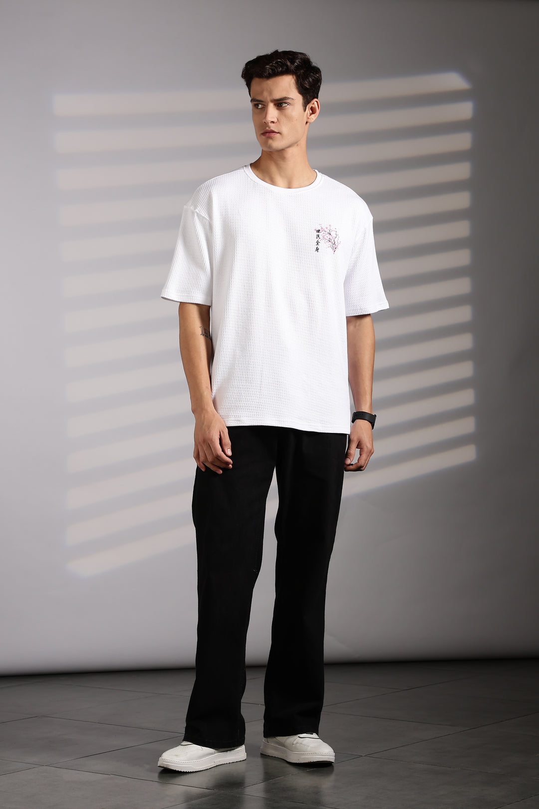 Japanese Blossom White Oversized tshirt