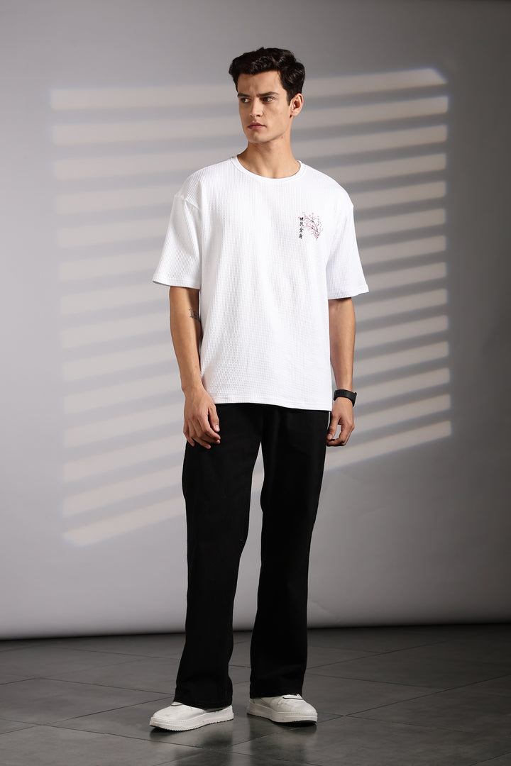 Japanese Blossom White Oversized tshirt