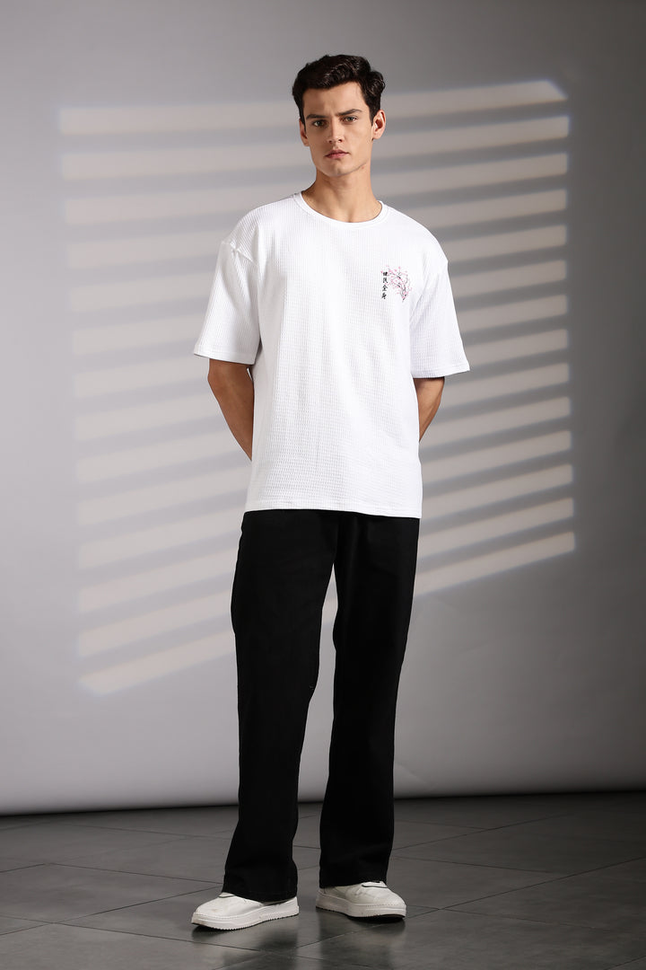 Japanese Blossom White Oversized tshirt