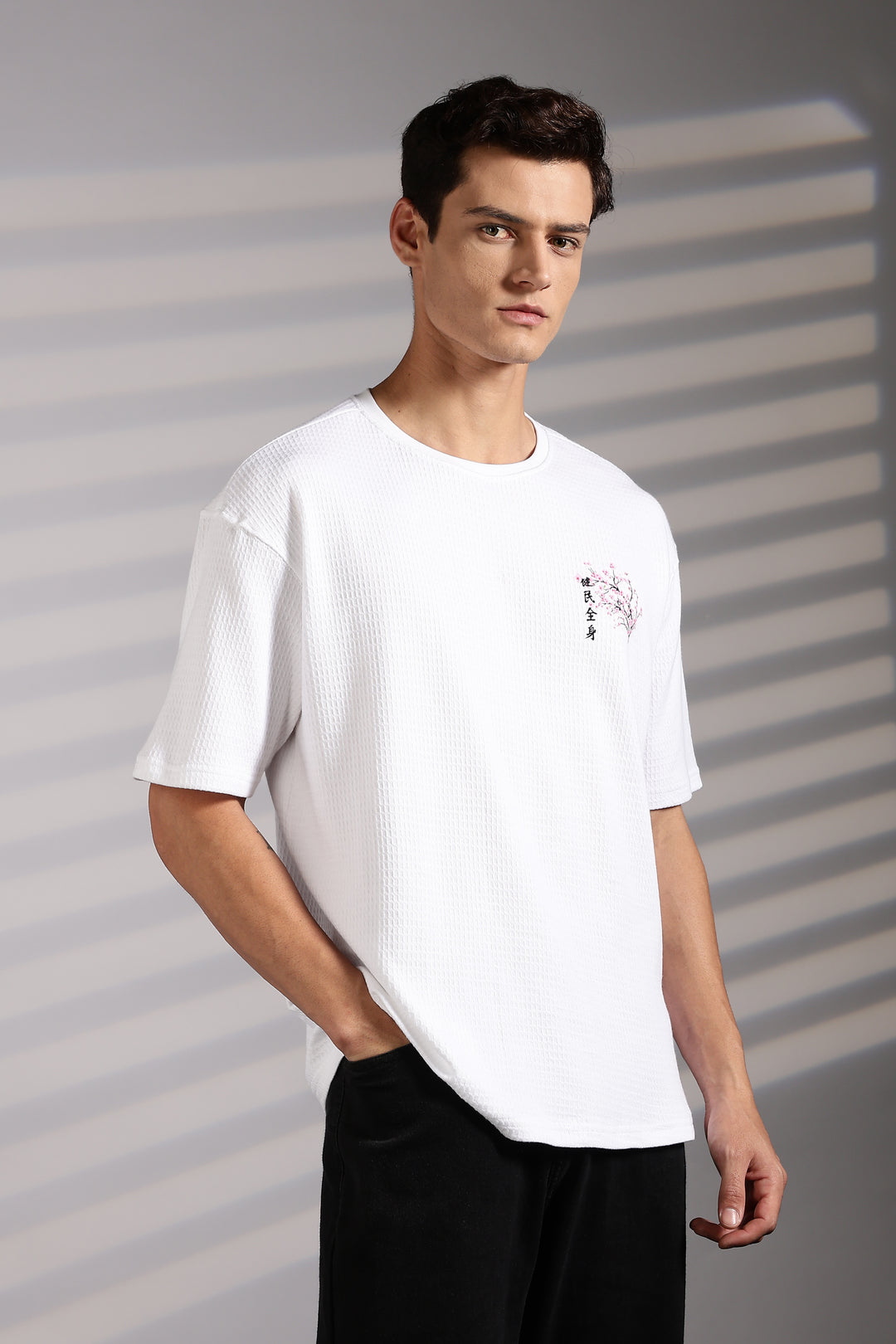Japanese Blossom White Oversized tshirt