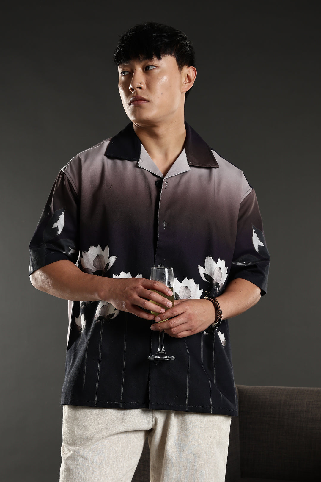Lotus Gradient Oversized Shirt