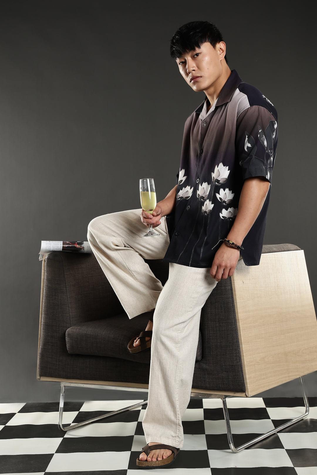 Lotus Gradient Oversized Shirt