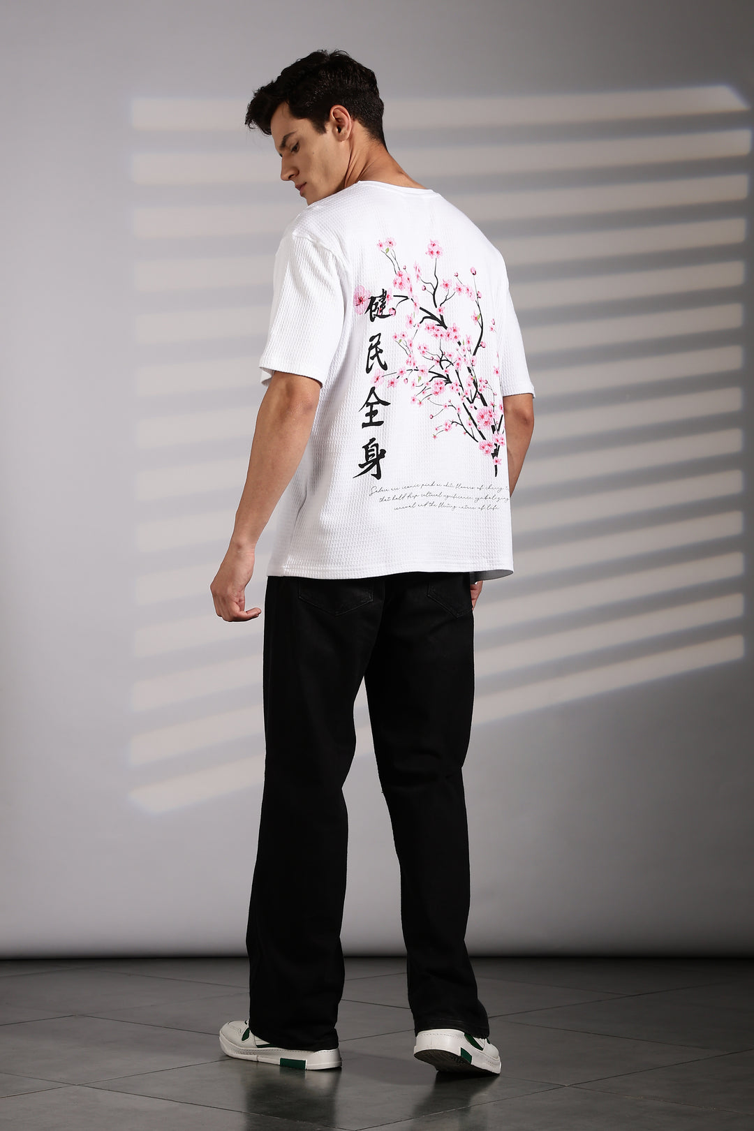 Japanese Blossom White Oversized tshirt