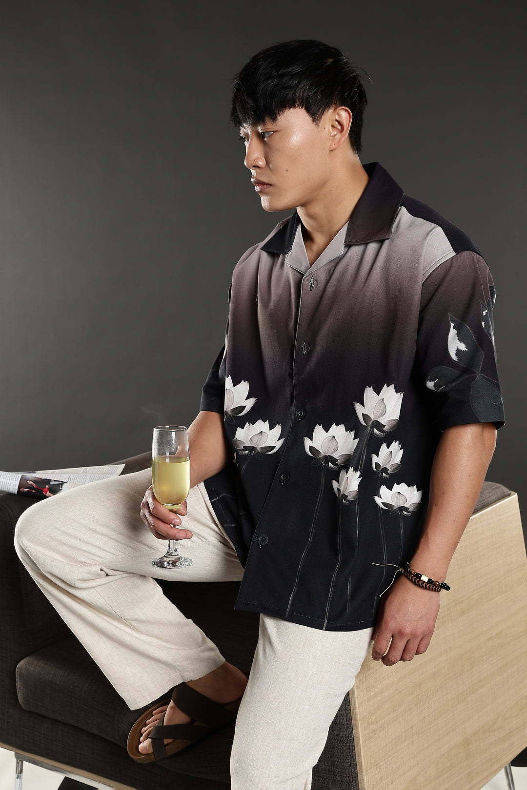 Lotus Gradient Oversized Shirt