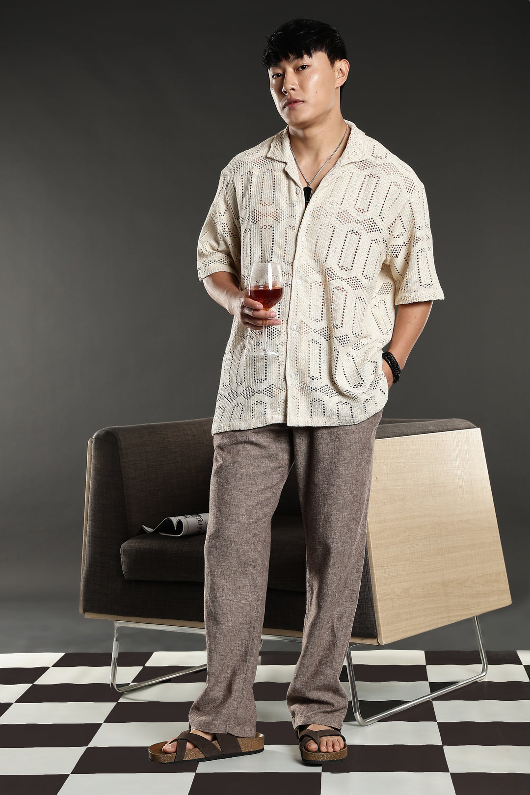 Hexagon Crochet Shirt