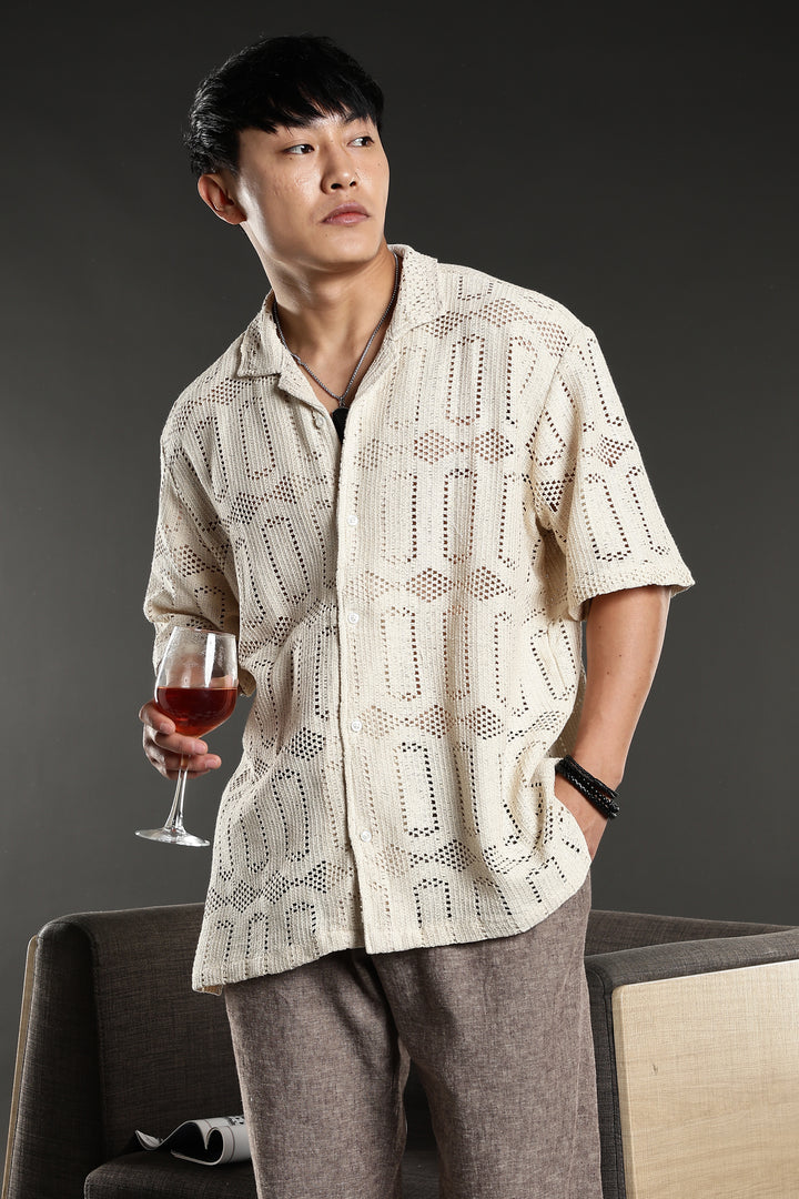 Hexagon Crochet Shirt