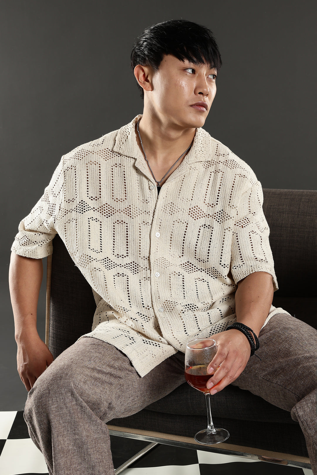 Hexagon Crochet Shirt