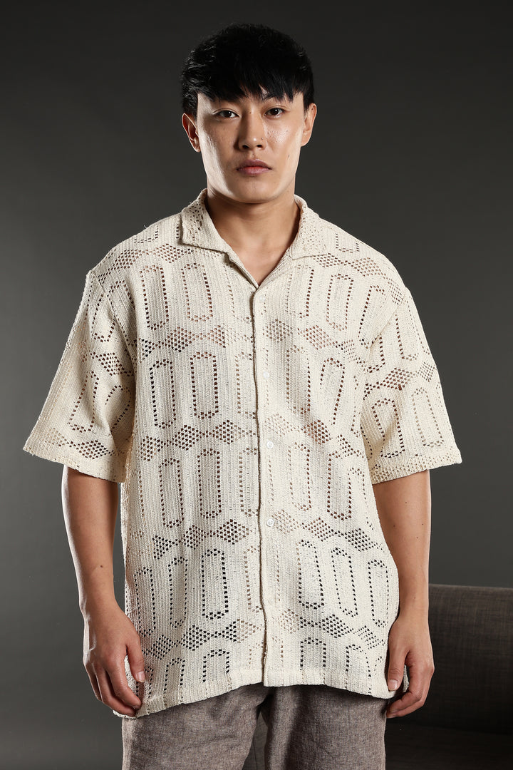 Hexagon Crochet Shirt