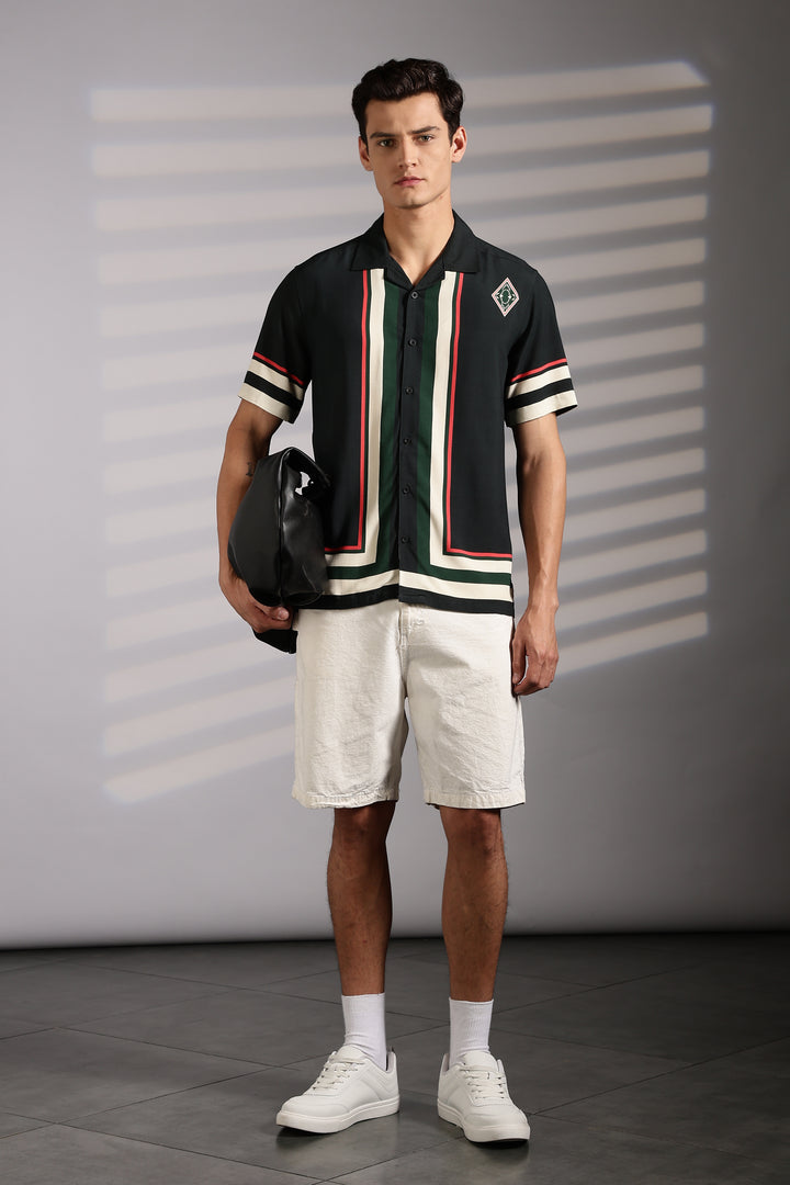 Synthetic Dreams: Green Cuban Shirt