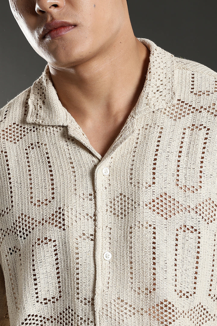 Hexagon Crochet Shirt