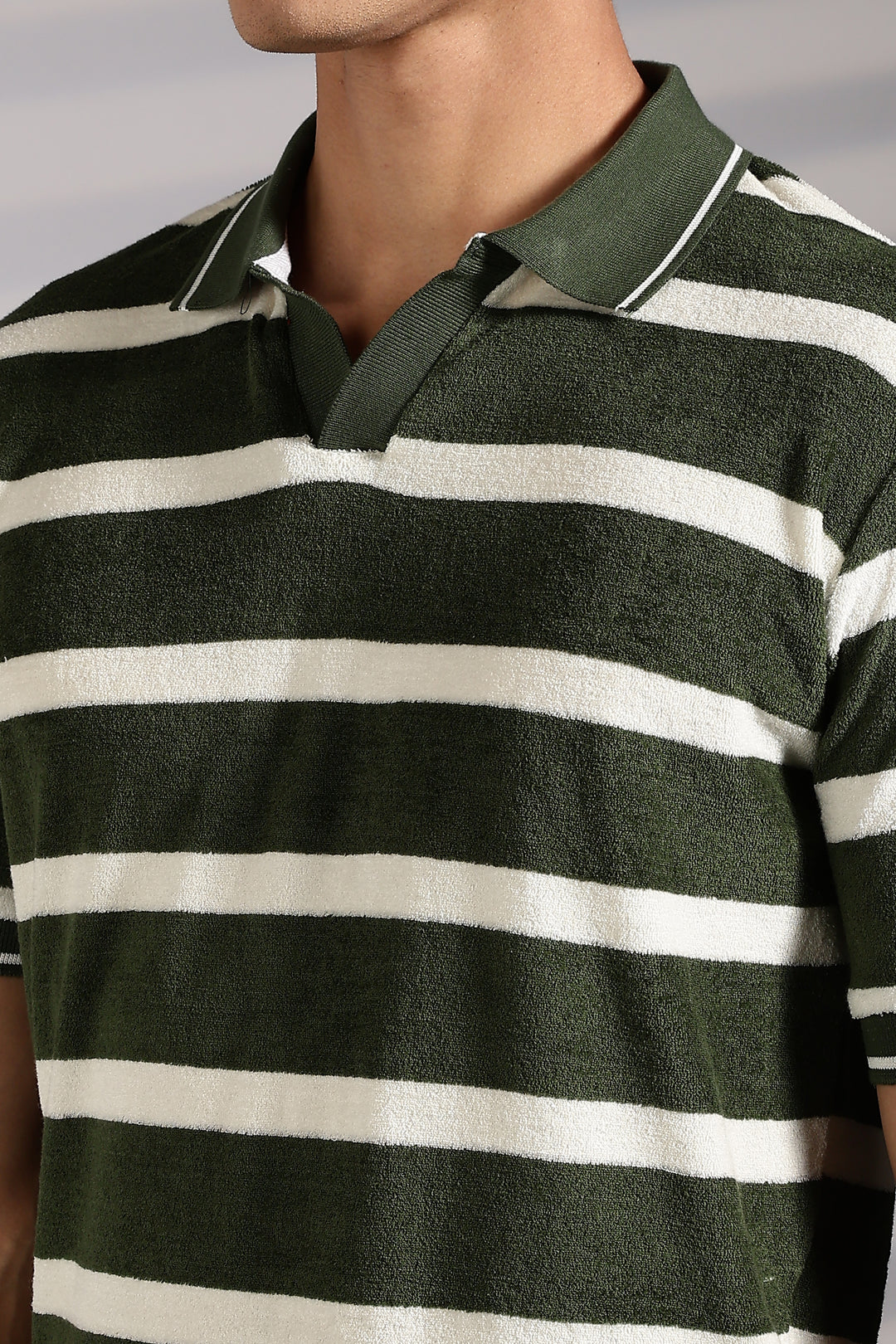Green Stripes: Classic Polo Shirt