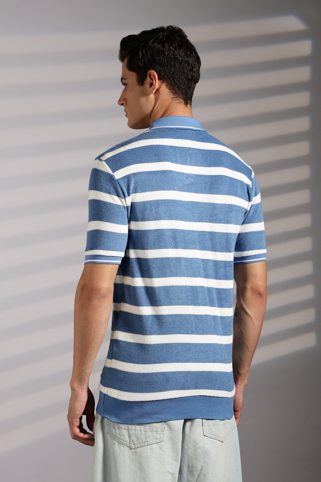 Blue Stripes: Classic Polo Shirt