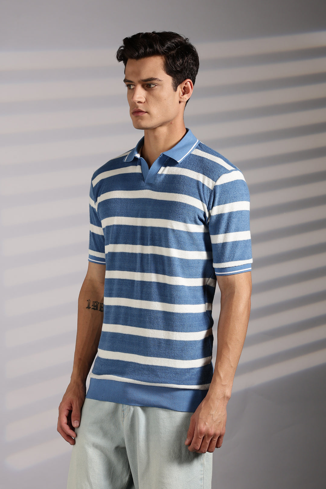 Blue Stripes: Classic Polo Shirt