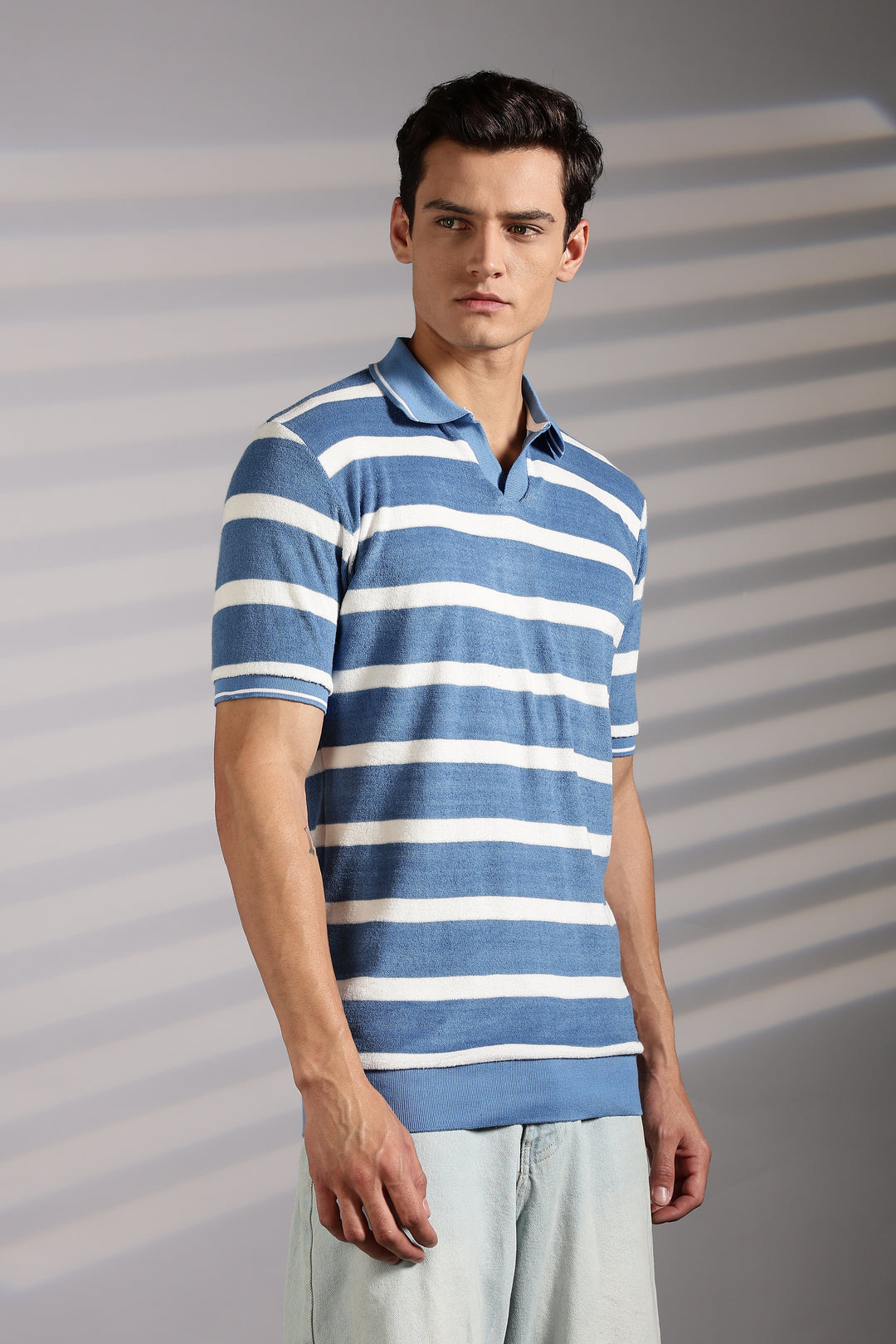 Blue Stripes: Classic Polo Shirt