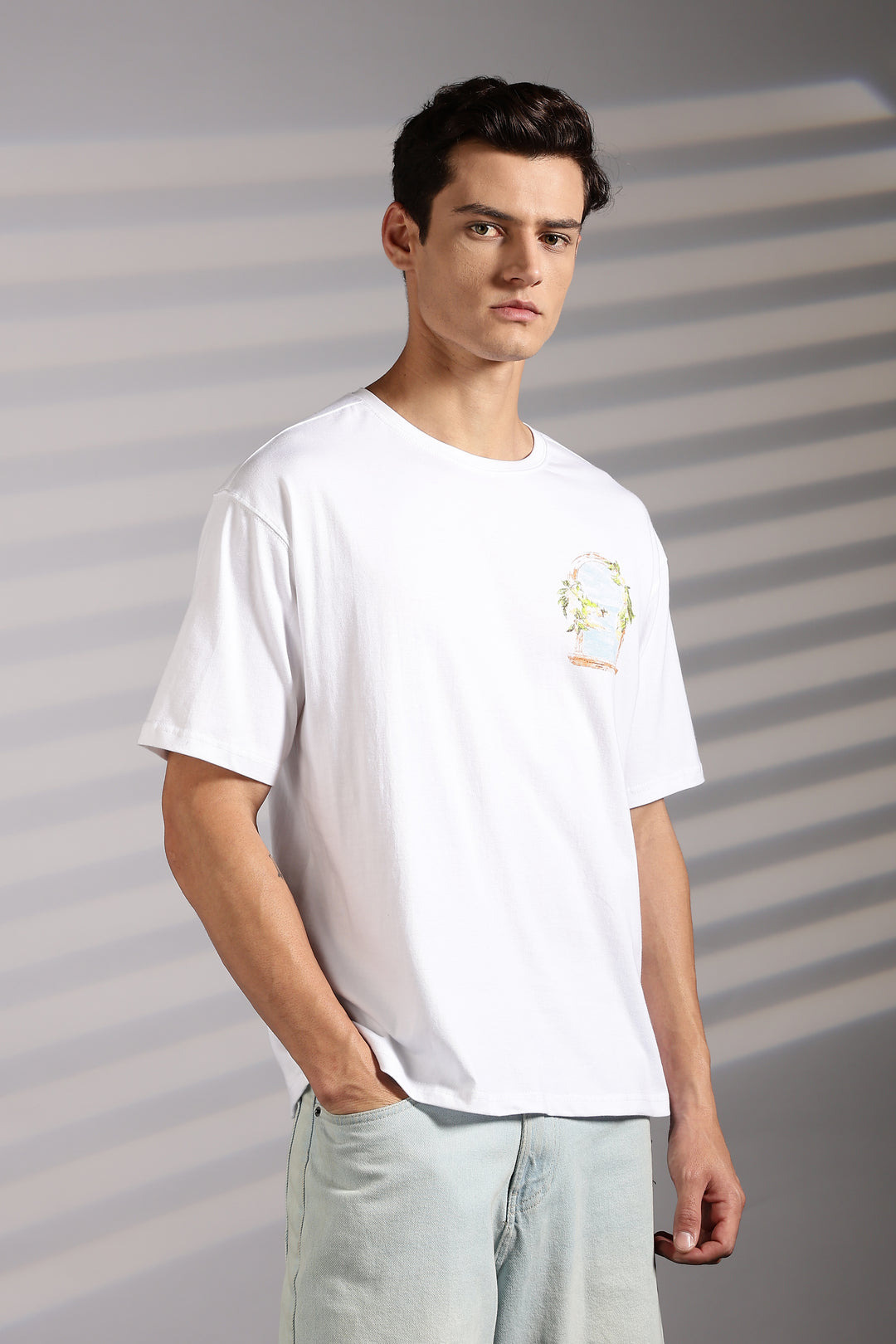 Ethnos Society: White Oversized t-shirt