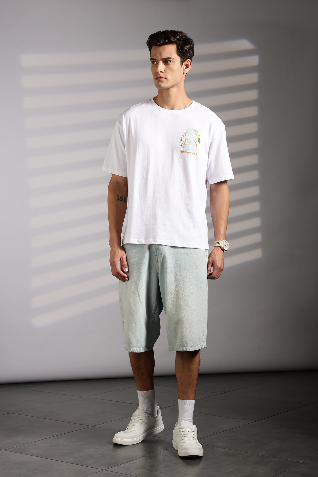 Ethnos Society: White Oversized t-shirt