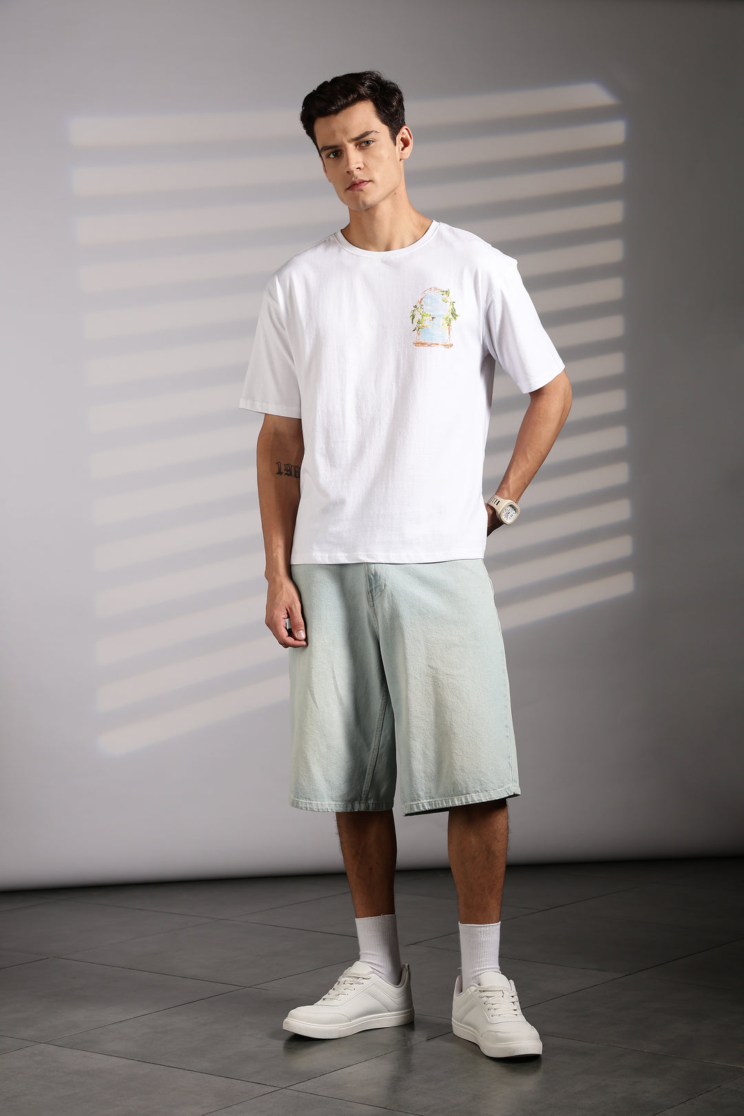 Ethnos Society: White Oversized t-shirt