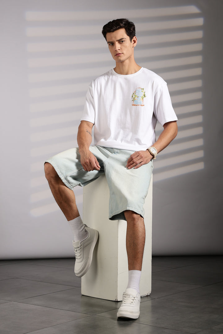 Ethnos Society: White Oversized t-shirt