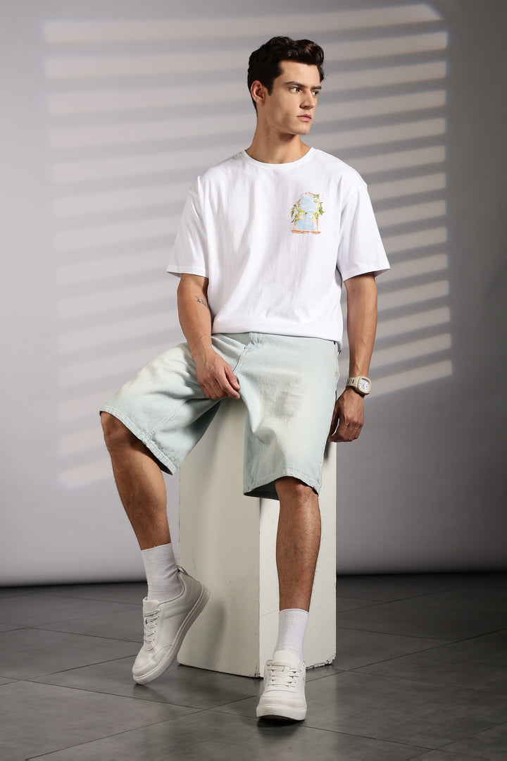 Ethnos Society: White Oversized t-shirt