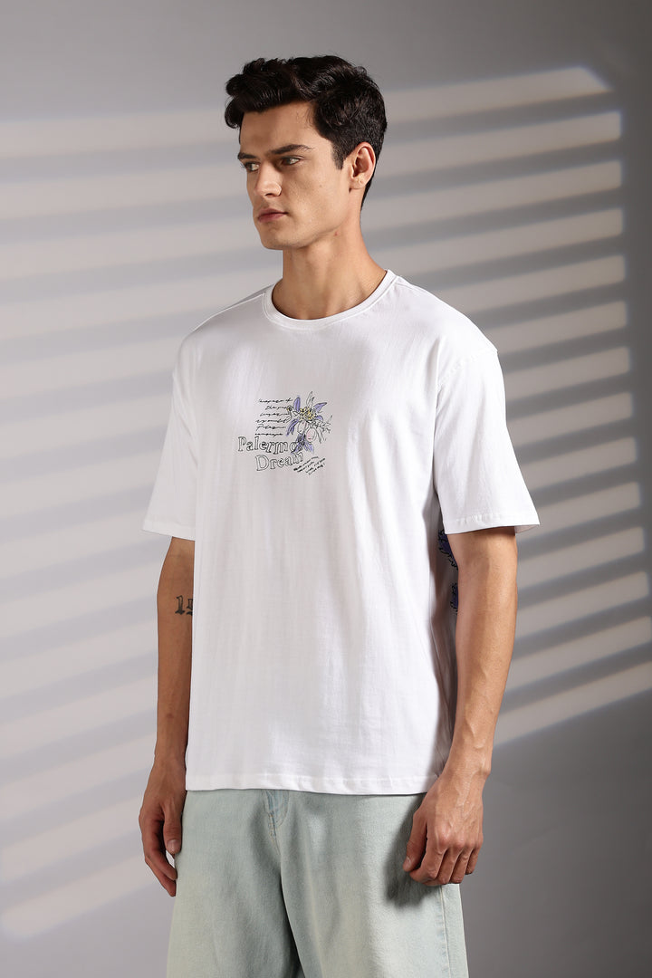 Perfect Landscape: White Oversized T-shirt