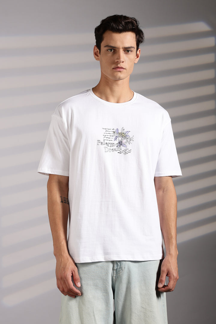 Perfect Landscape: White Oversized T-shirt