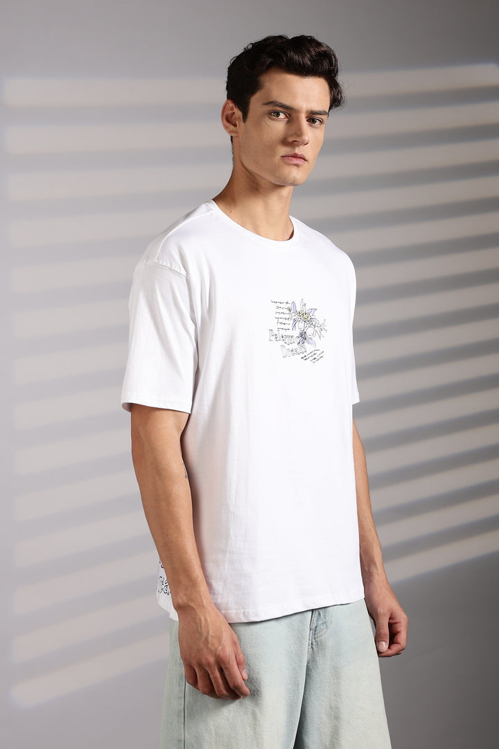 Perfect Landscape: White Oversized T-shirt