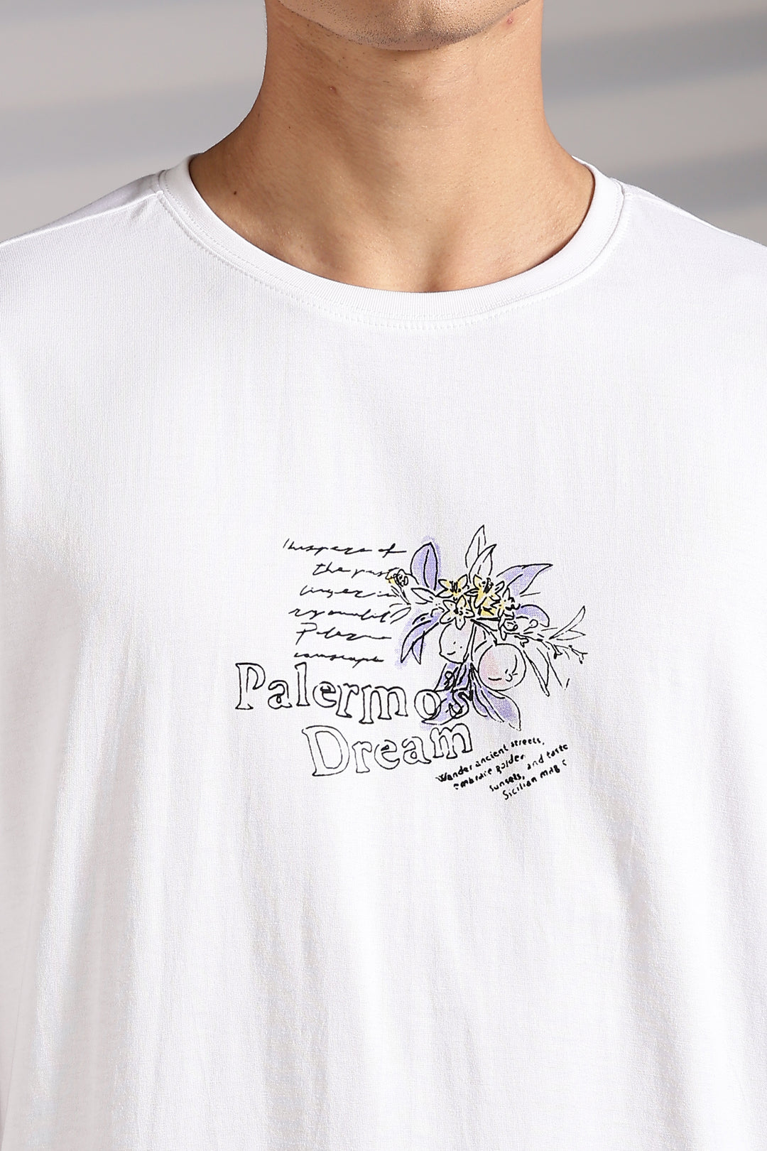 Perfect Landscape: White Oversized T-shirt