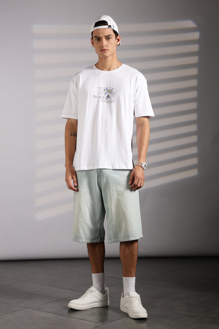 Perfect Landscape: White Oversized T-shirt